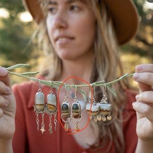 Artisan moon earrings